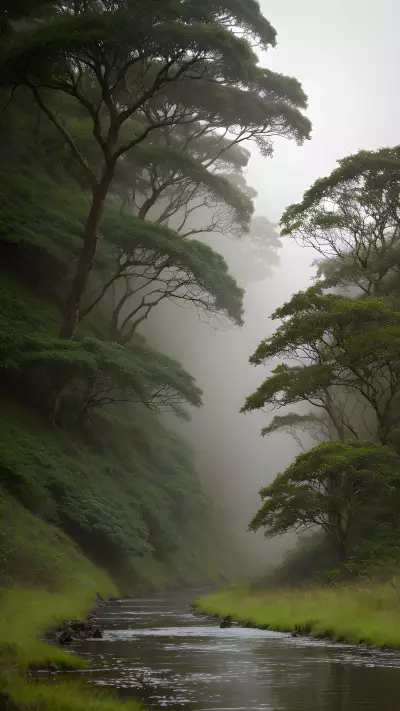 Breathtaking Wildlife in the Tranquil Gully