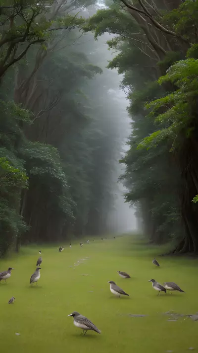 Breathtaking Wildlife in the Tranquil Gully