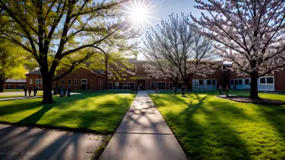 Schoolyard Awakening   A Spring Morning
