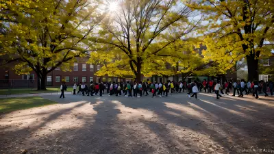 Schoolyard Awakening   A Spring Morning