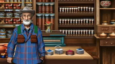 The Old Shopkeeper's Wisdom Portrait