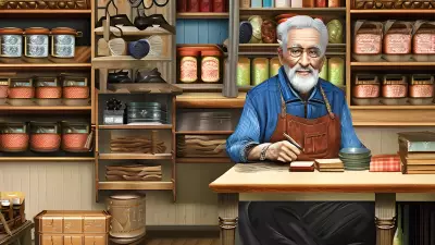 The Old Shopkeeper's Wisdom Portrait