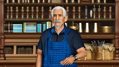The Old Shopkeeper's Wisdom Portrait