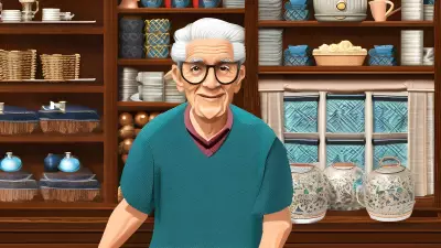The Old Shopkeeper's Wisdom Portrait