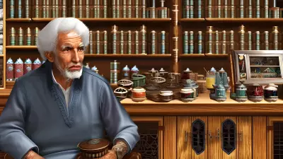 The Old Shopkeeper's Wisdom Portrait