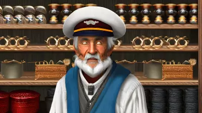 The Old Shopkeeper's Wisdom Portrait