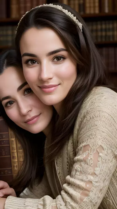 A Portrait of Friendship in a Historic Library