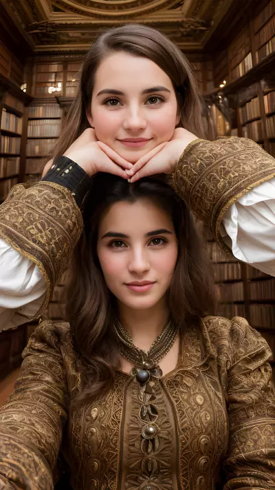 A Portrait of Friendship in a Historic Library