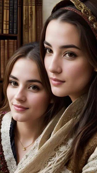 A Portrait of Friendship in a Historic Library