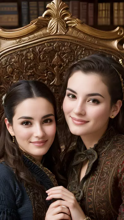 A Portrait of Friendship in a Historic Library