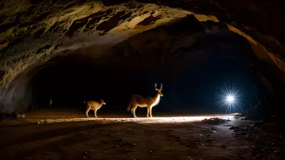 Wildlife in an Elegant Cave