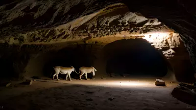Wildlife in an Elegant Cave