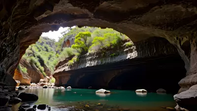 Wildlife in an Elegant Cave