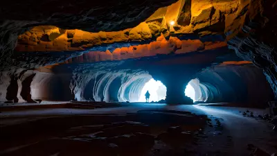 Wildlife in an Elegant Cave