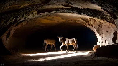 Wildlife in an Elegant Cave