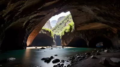 Wildlife in an Elegant Cave