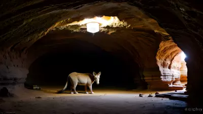 Wildlife in an Elegant Cave