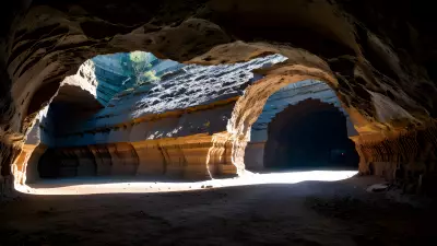 Wildlife in an Elegant Cave