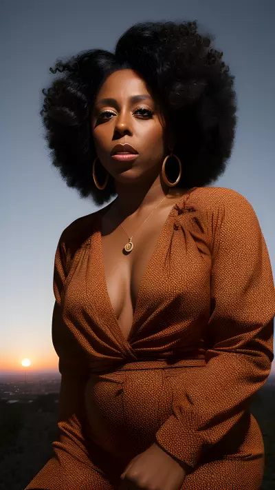 Sunset Study A Multimedia Art Experience Inspired by Mickalene Thomas