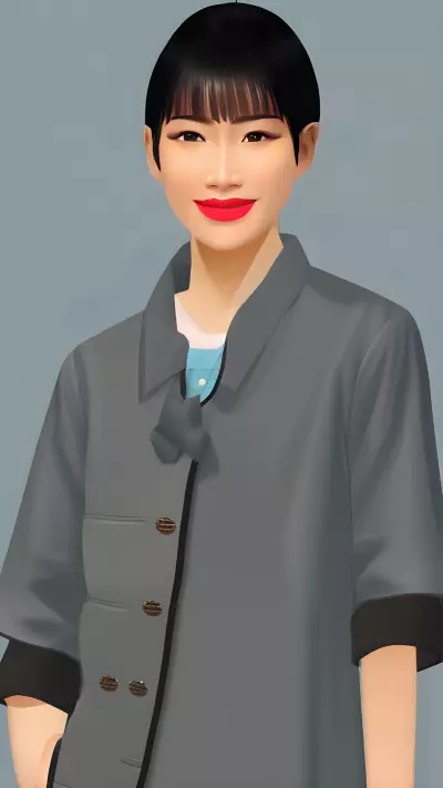 Gender fluid Vendor at the Street Market