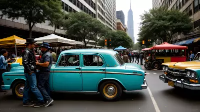 The Clashing of Worlds on the Streets Capturing a Moment with the Sept Heroes