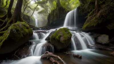 Rare Coastal Wildlife Sighted at Majestic Waterfalls