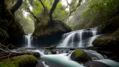 Rare Coastal Wildlife Sighted at Majestic Waterfalls