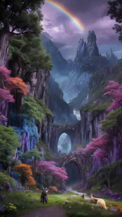 Mythical Realm Rainbow Valley of Mighty Wizards