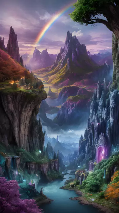 Mythical Realm Rainbow Valley of Mighty Wizards