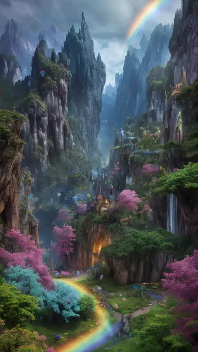 Mythical Realm Rainbow Valley of Mighty Wizards