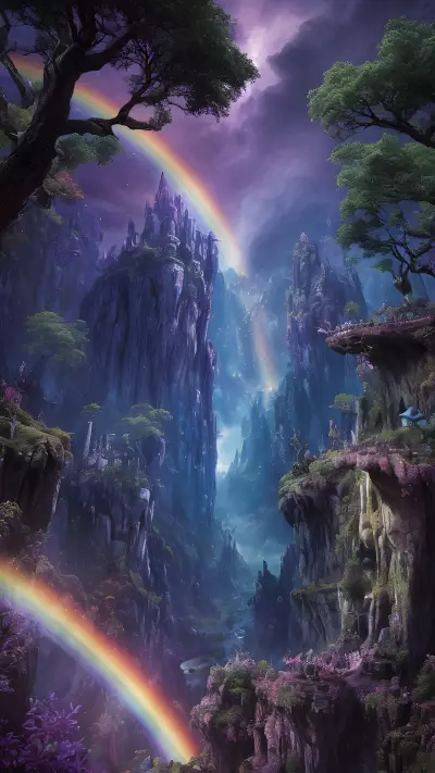 Mythical Realm Rainbow Valley of Mighty Wizards