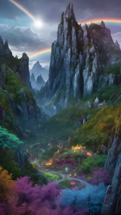Mythical Realm Rainbow Valley of Mighty Wizards