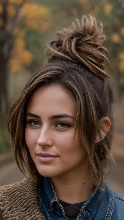 Capturing Essence A Realistic Portrait on a Country Road