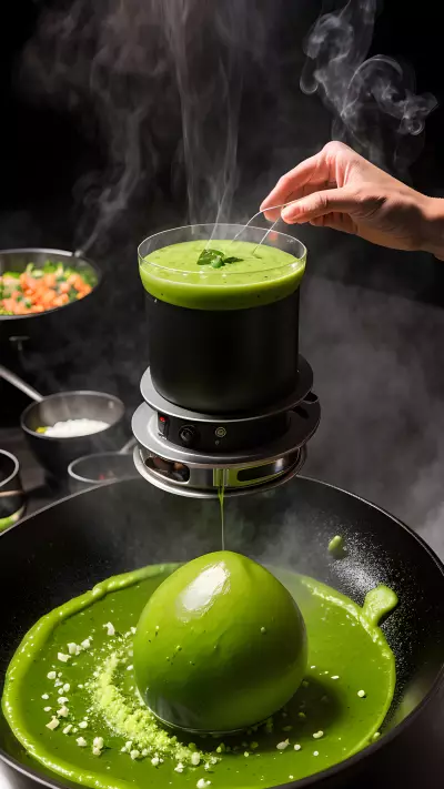 A Culinary Adventure in Molecular Gastronomy Boiling Avocado Dishes at a Modern Laboratory