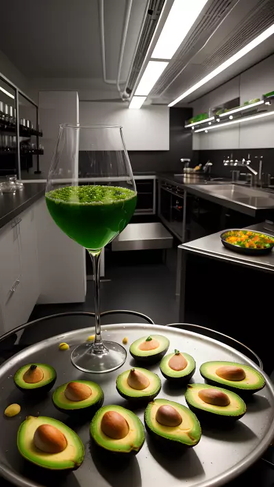 A Culinary Adventure in Molecular Gastronomy Boiling Avocado Dishes at a Modern Laboratory