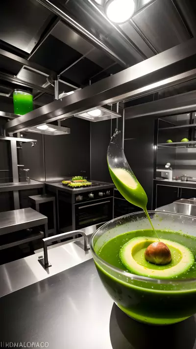 A Culinary Adventure in Molecular Gastronomy Boiling Avocado Dishes at a Modern Laboratory