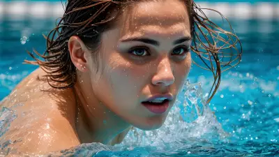 Leaping into Emotion   A Portrait in the Olympic Pool