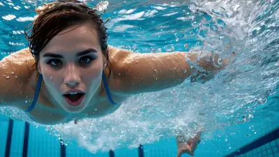 Leaping into Emotion   A Portrait in the Olympic Pool