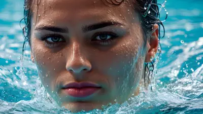 Leaping into Emotion   A Portrait in the Olympic Pool