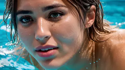 Leaping into Emotion   A Portrait in the Olympic Pool