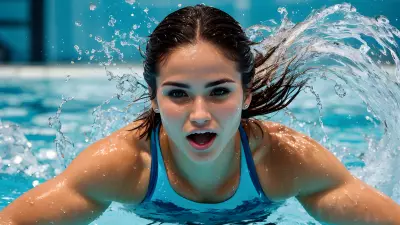Leaping into Emotion   A Portrait in the Olympic Pool
