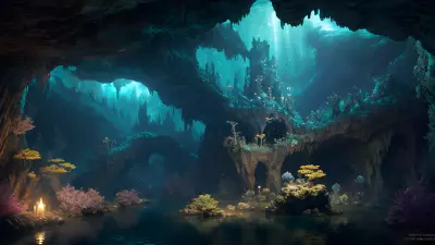 Spellbound Depths Dreaming in the Underwater Cave