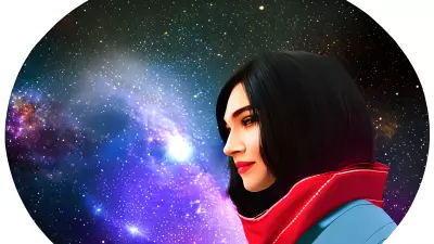 Diversely Illustrated A Modern Portrait of Harriet in the Astronomical Observatory