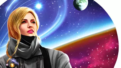 Diversely Illustrated A Modern Portrait of Harriet in the Astronomical Observatory