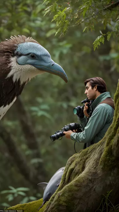 Symbiotic Harmony Capturing Mother Nature's Masterpiece of Colors with Protagonist James Mason