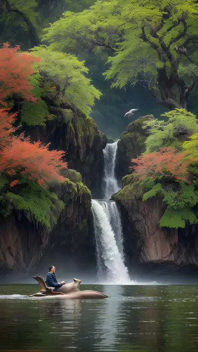 Symbiotic Harmony Capturing Mother Nature's Masterpiece of Colors with Protagonist James Mason