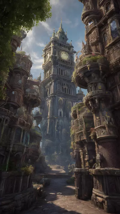 Whimsical Timekeeper The Legendary Clock Tower