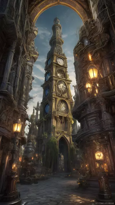 Whimsical Timekeeper The Legendary Clock Tower