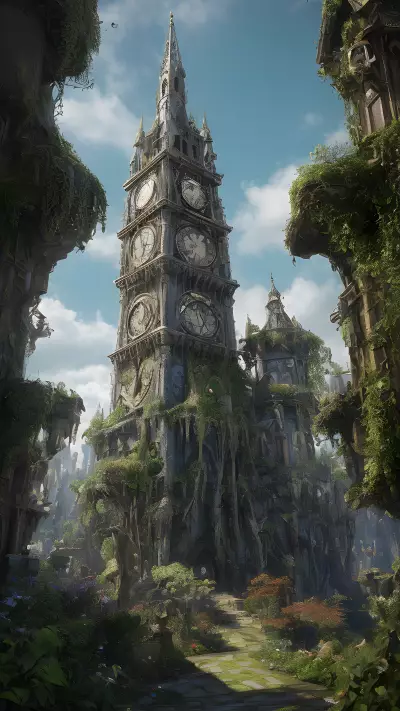 Whimsical Timekeeper The Legendary Clock Tower