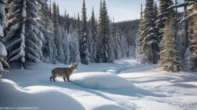 Boreal Beauty Capturing the Majestic Winter Wildlife of Protected Species